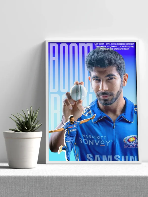 jasprit bumrah premium poster