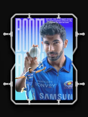jasprit bumrah premium poster