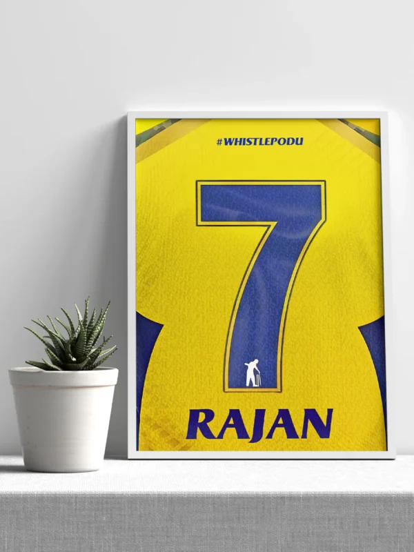 csk – custom jersey name & number poster csk – custom jersey name & number poster