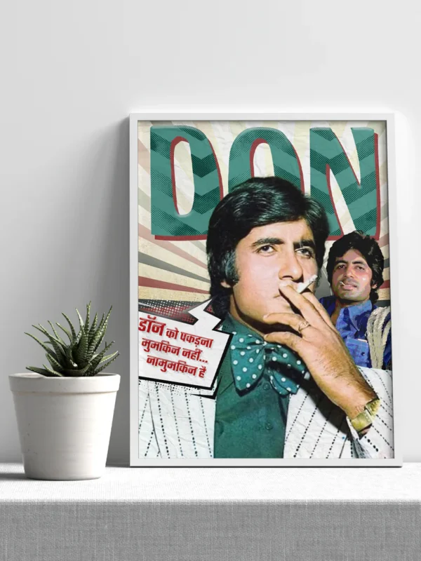 don – amitabh bachchan stylish retro poster