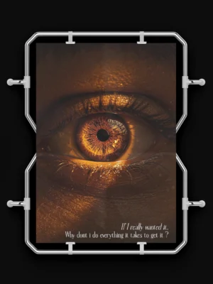 eye opening motivational minimalist quote poster