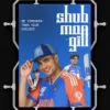 shubhman gill team india collection poster