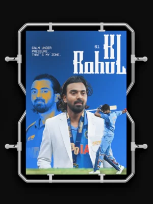 kl rahul team india poster