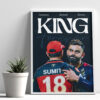 hug your king kohli custom fan poster