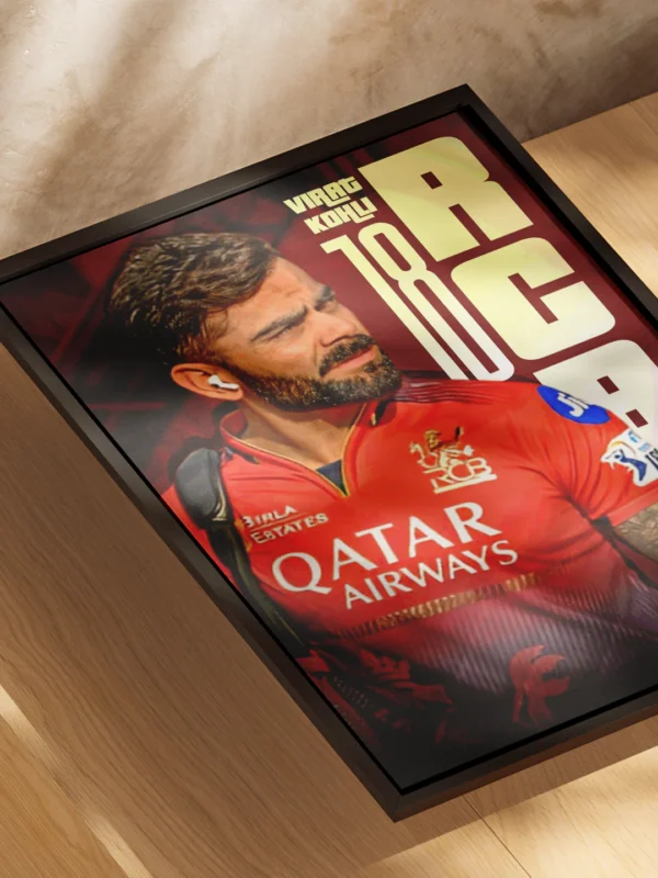 rcb player virat kohli poster
