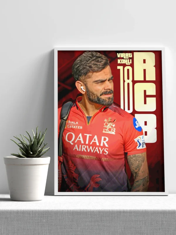 rcb player virat kohli poster