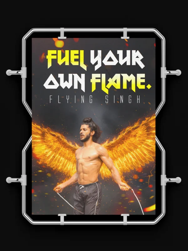 milkha singh – “fuel your own flame” creative poster