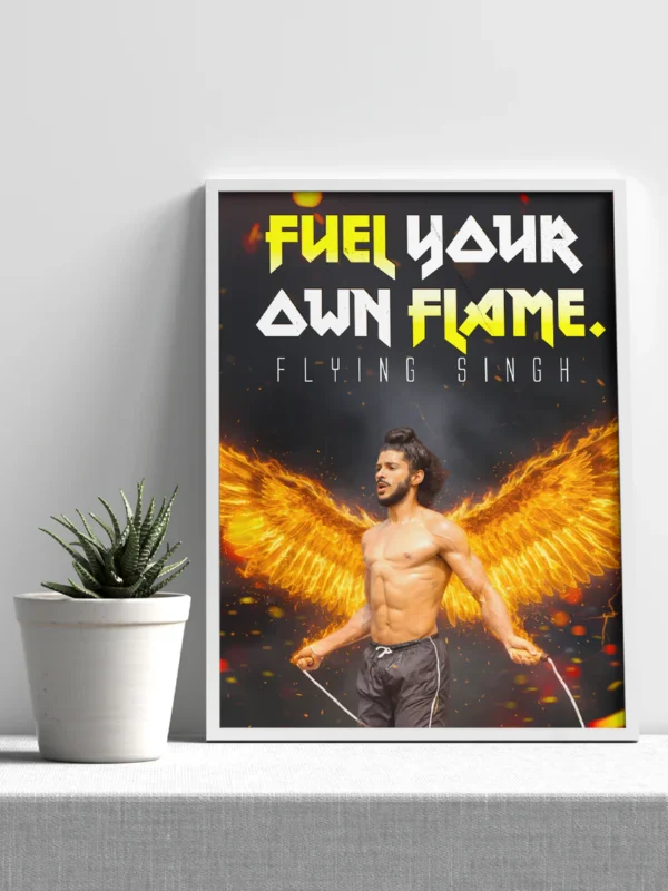 milkha singh – “fuel your own flame” creative poster