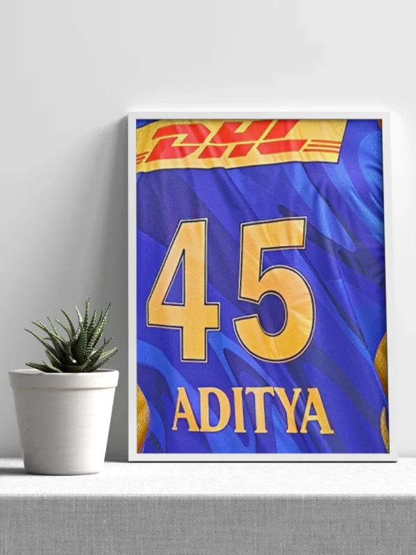 mumbai indians jersey custom name poster