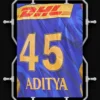mumbai indians jersey custom name poster