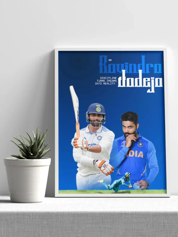 warrior sir jadeja fan poster indian player collection