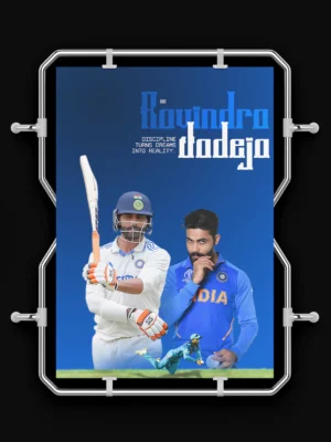 warrior sir jadeja fan poster indian player collection warrior sir jadeja fan poster indian player collection