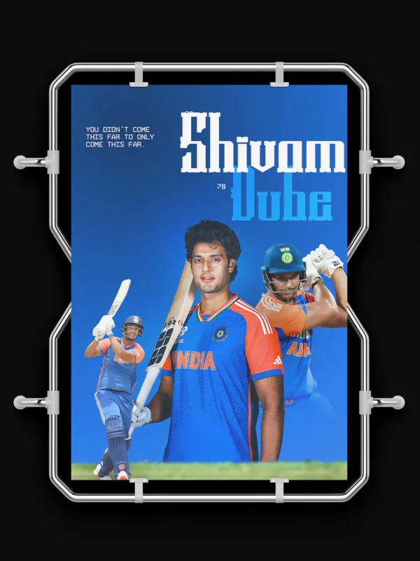 shivam dube – team india collection poster