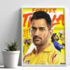 thala forever msd csk poster thala forever msd csk poster