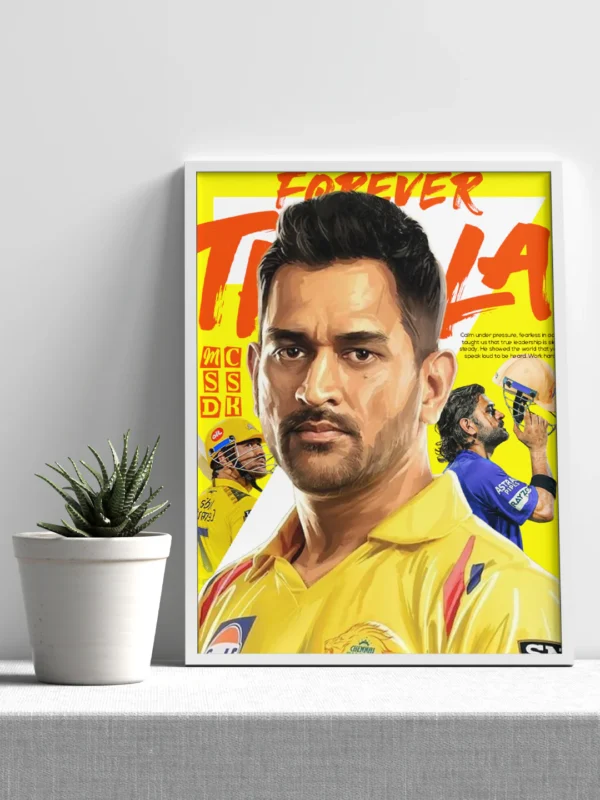 thala forever msd csk poster thala forever msd csk poster