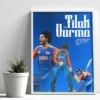 tilak varma indian player collection poster