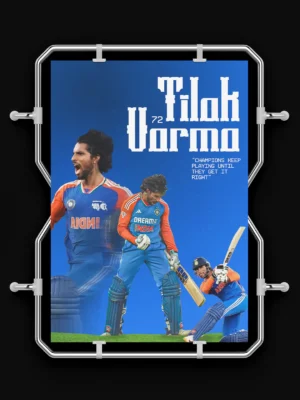 tilak varma indian player collection poster tilak varma indian player collection poster