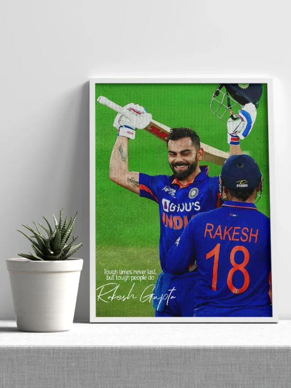 custom virat kohli wall art poster