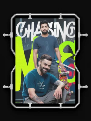 creative virat kohli fan poster with your image