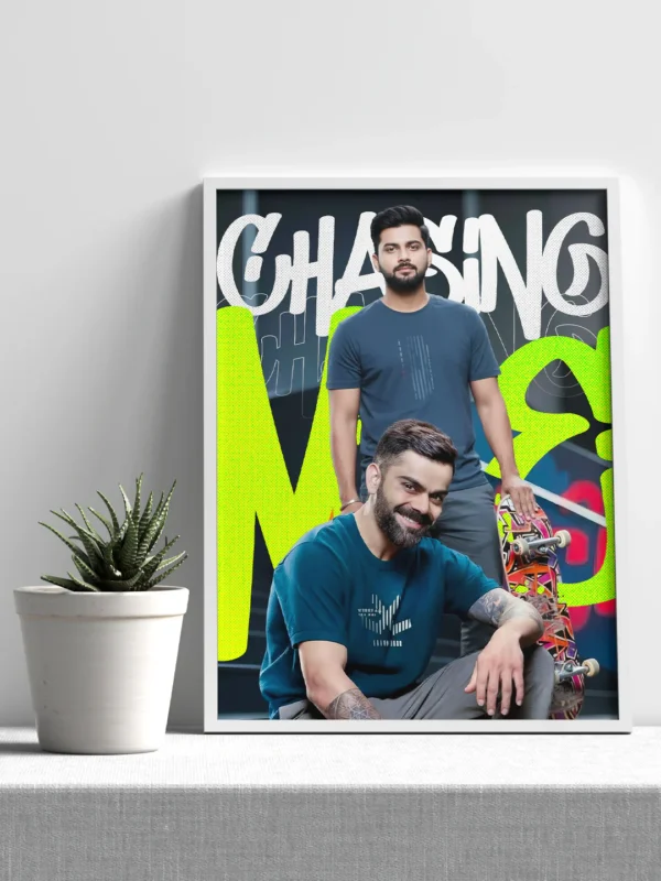 creative virat kohli fan poster with your image