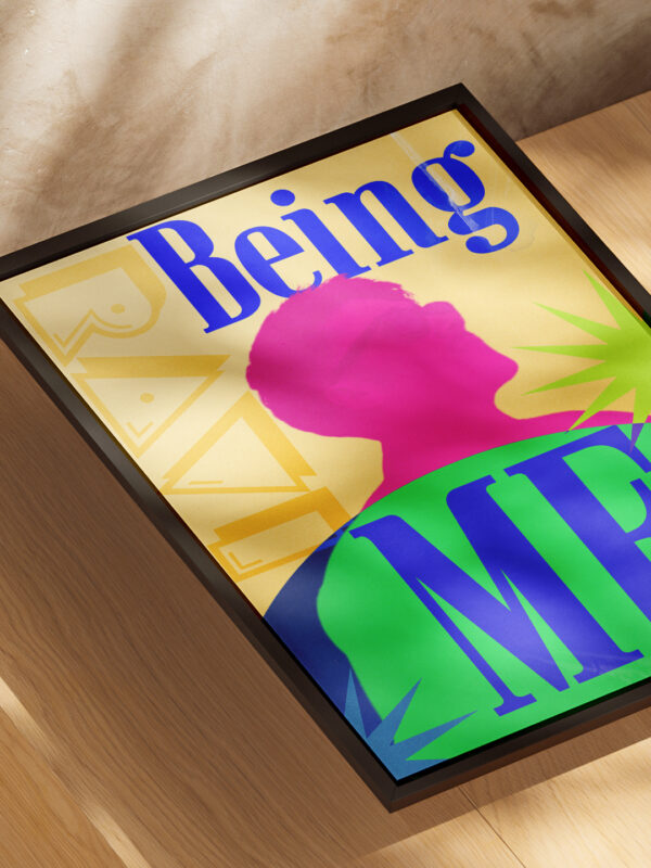 being me custom name & image creative poster being me custom name & image creative poster