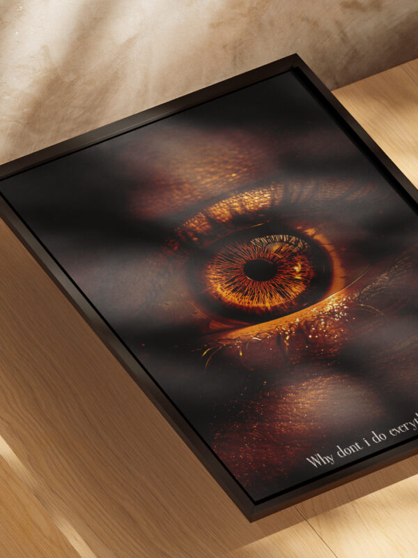 being me custom name & image creative poster