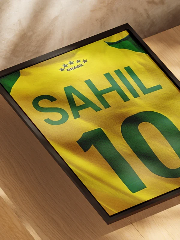 brazil national team custom football poster