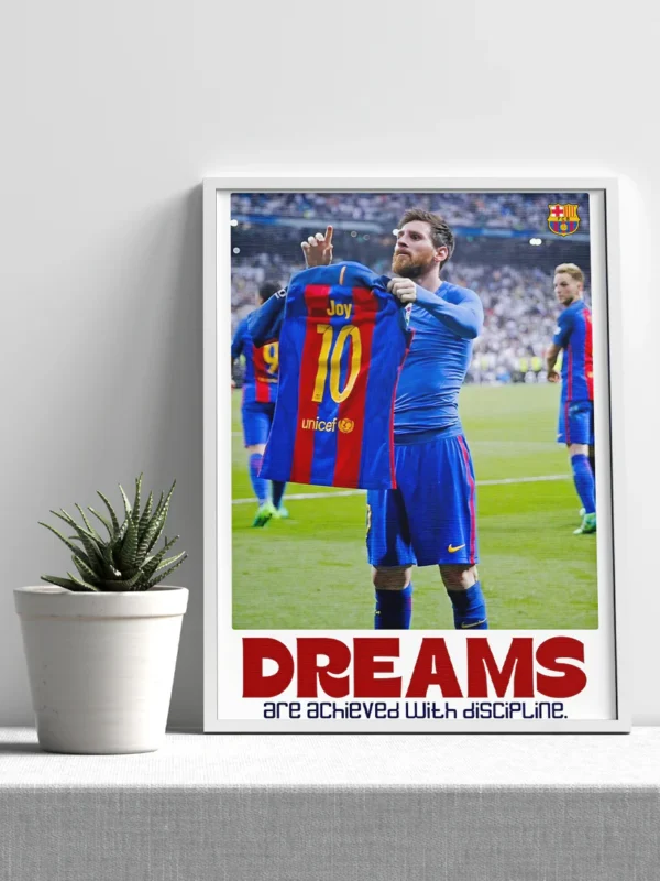 define aura with your name – fcb jersey held by goat messi