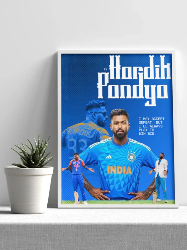 hard hitting pandya power poster