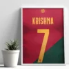 ronaldo customized jersey poster