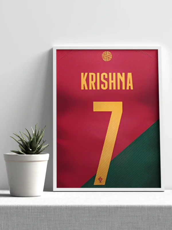 ronaldo customized jersey poster