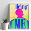 being me custom name & image creative poster being me custom name & image creative poster