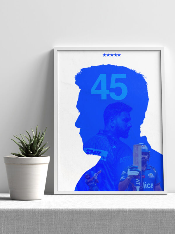 rohit sharma legacy of a 5 time champion poster