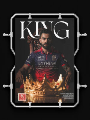 king for a reason virat kohli rcb edition poster king for a reason virat kohli rcb edition poster