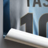 Custom Argentina Football Jersey Poster – Name & Number Edition