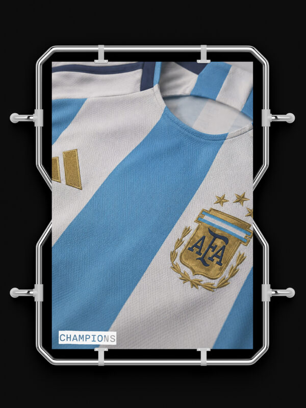 ARGENTINA FOOTBALL TEAM JERSEY POSTER FRAME