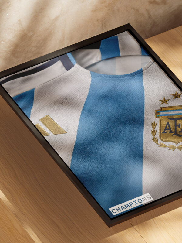 ARGENTINA FOOTBALL TEAM JERSEY POSTER FRAME