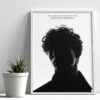 YOUR SILHOUETTE + AURA QUOTE (CLEAN EDITION) CUSTOM POSTER FRAME