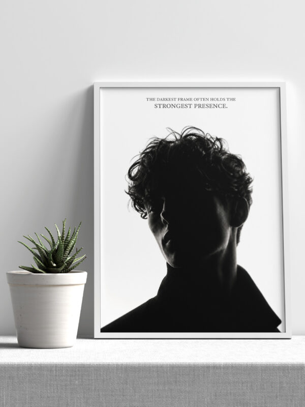 YOUR SILHOUETTE + AURA QUOTE (CLEAN EDITION) CUSTOM POSTER FRAME