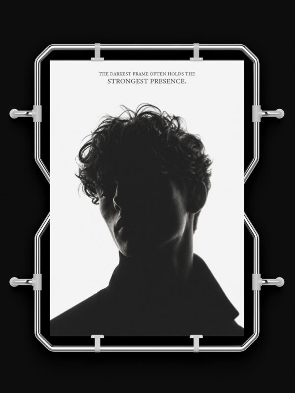 YOUR SILHOUETTE + AURA QUOTE (CLEAN EDITION) CUSTOM POSTER FRAME