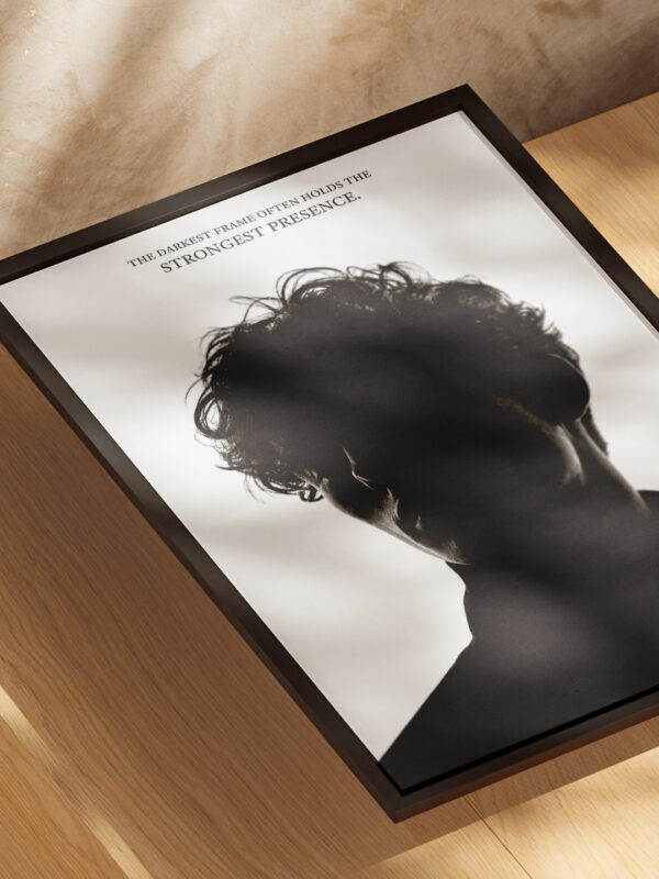 YOUR SILHOUETTE + AURA QUOTE (CLEAN EDITION) CUSTOM POSTER FRAME