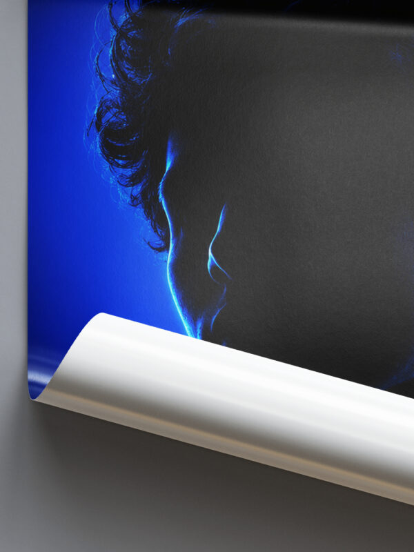 YOUR SILHOUETTE + AURA QUOTE (COOL EDITION) CUSTOM POSTER FRAME