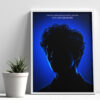 YOUR SILHOUETTE + AURA QUOTE (COOL EDITION) CUSTOM POSTER FRAME