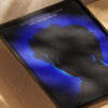 YOUR SILHOUETTE + AURA QUOTE (COOL EDITION) CUSTOM POSTER FRAME