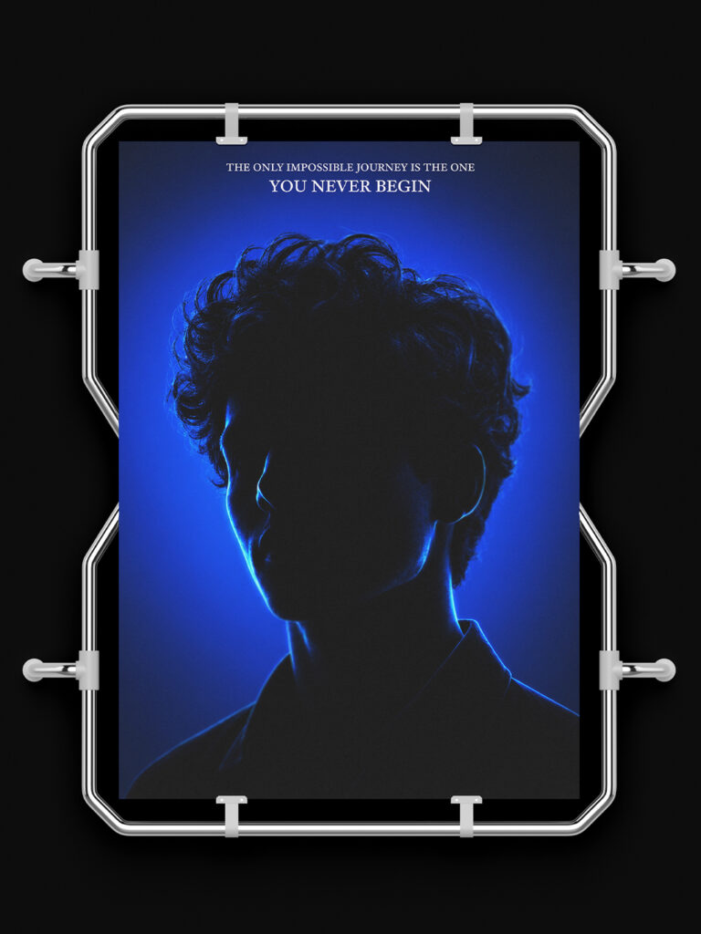 your-silhouette-aura-quote-cool-edition-custom-poster-frame
