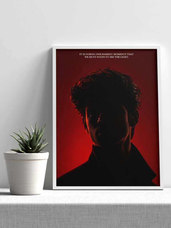 YOUR SILHOUETTE + AURA QUOTE (WARM EDITION) CUSTOM POSTER FRAME