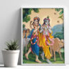 Shree Krisha Frame van 1 VRAJ DARSHAN - SHREE KRISHNA WITH THEIR FRIENDS POSTER FRAME