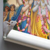 Shree Krisha Frame van 3 VRAJ DARSHAN - SHREE KRISHNA WITH THEIR FRIENDS POSTER FRAME